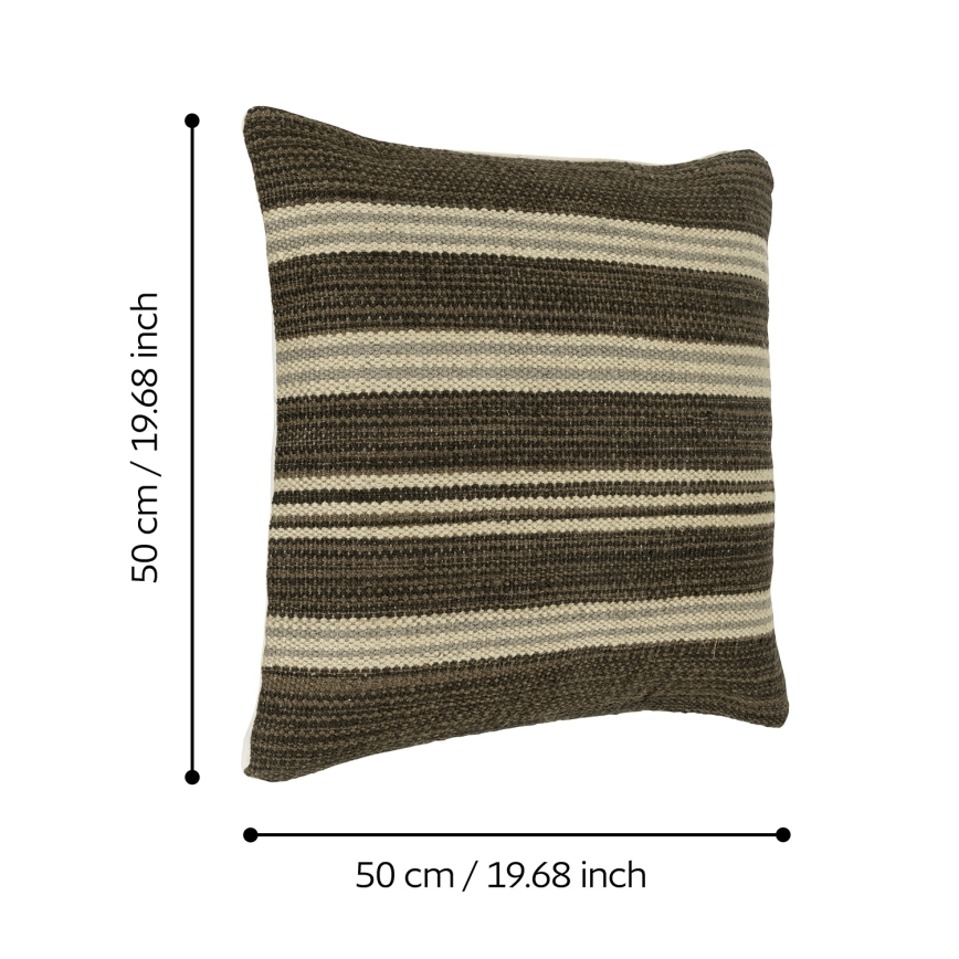 Eglo 420104 - Διακοσμητικό μαξιλάρι CHEVERY 50x50 cm καφέ