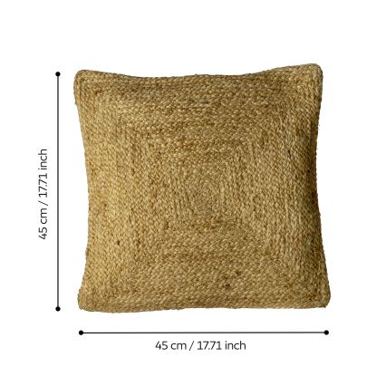 Eglo 420106 - Διακοσμητικό μαξιλάρι COTABATO 45x45 cm καφέ