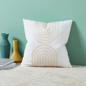 Eglo 420238 - Διακοσμητικό μαξιλάρι BERHALA 45x45 cm λευκό/μπεζ