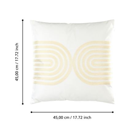 Eglo 420238 - Διακοσμητικό μαξιλάρι BERHALA 45x45 cm λευκό/μπεζ