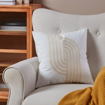 Eglo 420241 - Διακοσμητικό μαξιλάρι BERHALA 45x45 cm λευκό/μπεζ