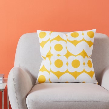 Eglo 420245 - Διακοσμητικό μαξιλάρι TSUNAN 45x45 εκ. κίτρινο