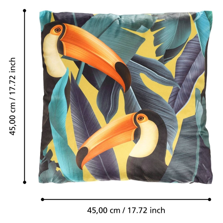 Eglo - Διακοσμητικό μαξιλάρι 45x45 cm πολύχρωμα