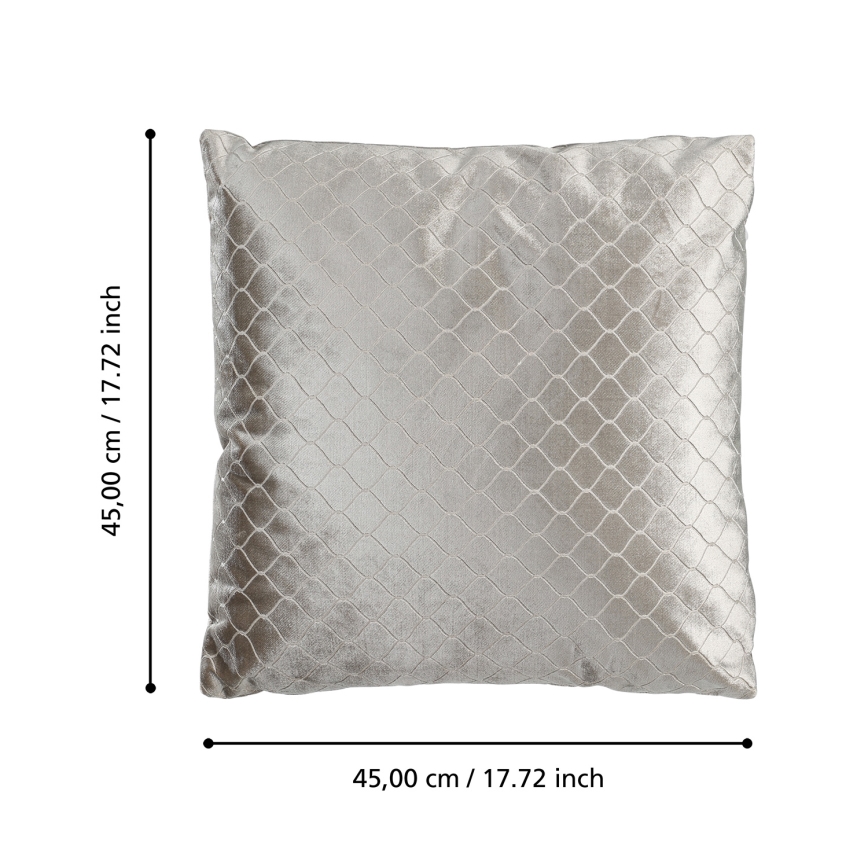 Eglo 420284 - Διακοσμητικό μαξιλάρι SINGU 45x45 cm γκρι