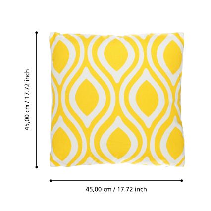 Eglo 420293 - Διακοσμητικό μαξιλάρι CHEVERY 45x45 cm κίτρινο