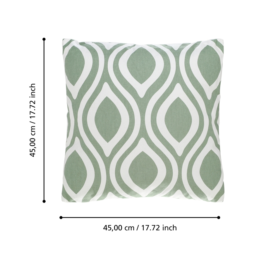 Eglo 420294 - Διακοσμητικό μαξιλάρι CHEVERY 45x45 εκ., σε πράσινο χρώμα