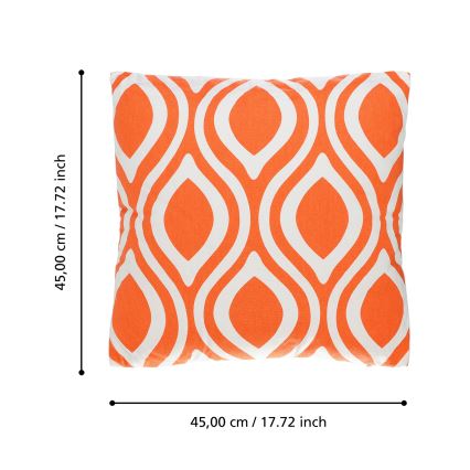 Eglo 420295 - Διακοσμητικό μαξιλάρι CHEVERY 45x45 cm πορτοκαλί