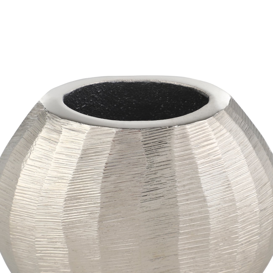 Eglo - Μεταλλικό βάζο 9,5x11 cm ματ χρώμιο