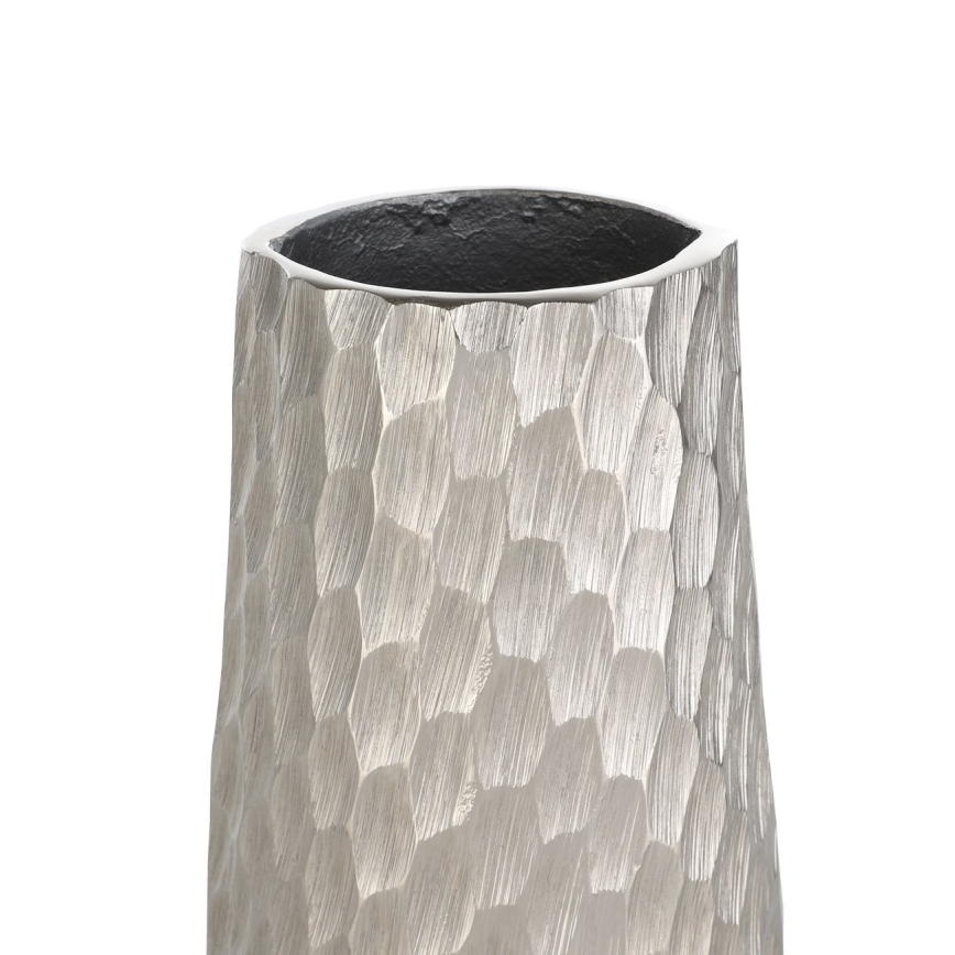 Eglo - Μεταλλικό βάζο 40,5x14 cm ασημί