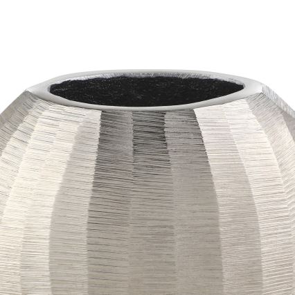 Eglo - Μεταλλικό βάζο 13x15 cm ασημί