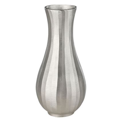 Eglo - Μεταλλικό βάζο 28,5x13 cm ασημί