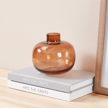 Eglo 421213 - Γυάλινο βάζο SIRANANA 11,8x13 εκ. καφέ/καπνιστό