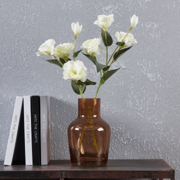 Eglo 421221 - Γυάλινο βάζο SIRANANA 22x14,5 cm καφέ/καπνιστό