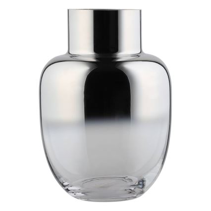 Eglo - Γυάλινο βάζο 20x14 cm ασημί