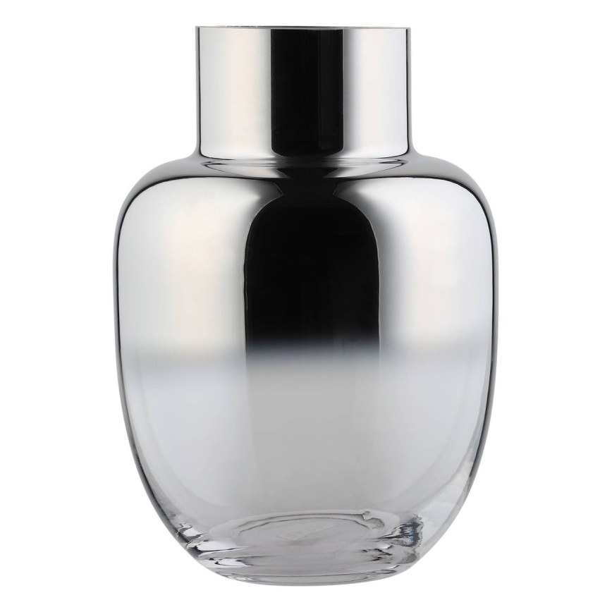 Eglo - Γυάλινο βάζο 20x14 cm ασημί