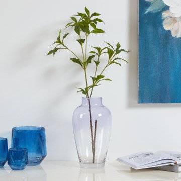 Eglo 421356 - Γυάλινο βάζο KENYASI 27x15,5 cm μωβ