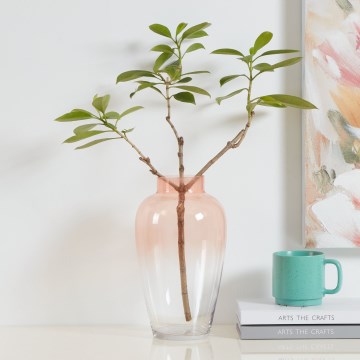 Eglo 421357 - Γυάλινο βάζο KENYASI 27x15,5 cm ροζ