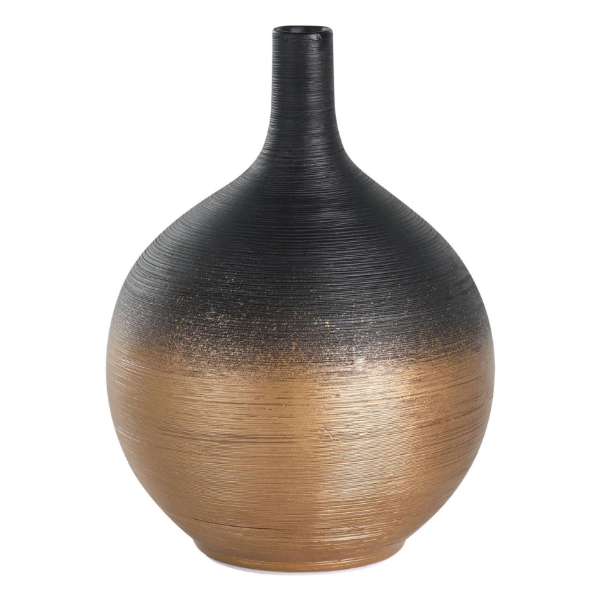 Eglo - Κεραμικό βάζο 22x16 cm μαύρο/χρυσό