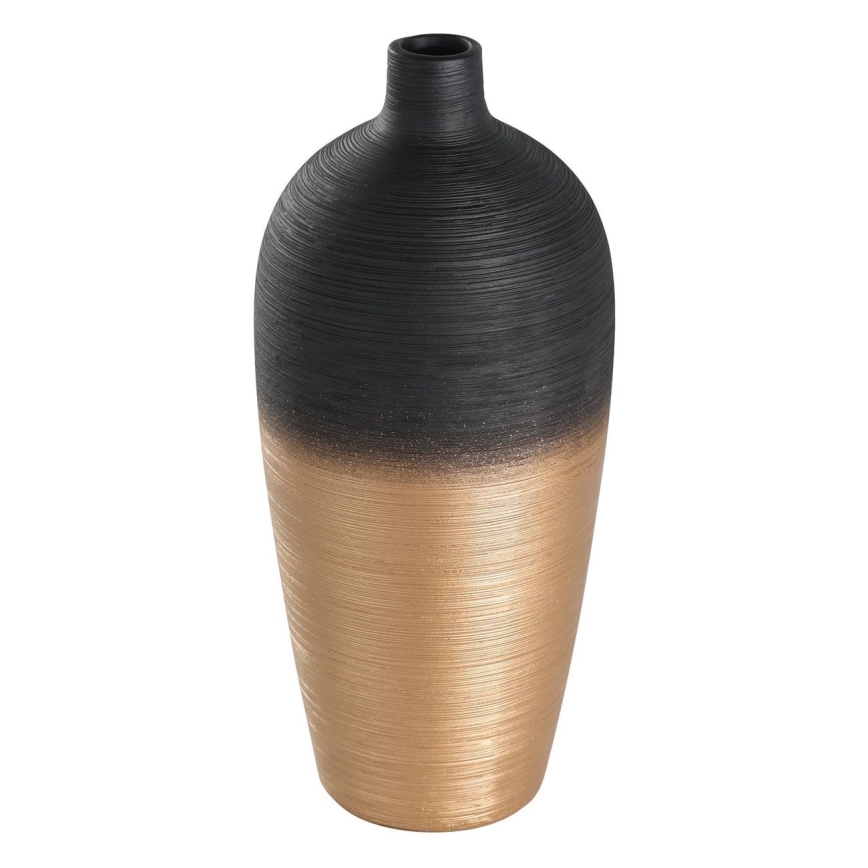 Eglo - Κεραμικό βάζο 28x12,5 cm μαύρο/χρυσό