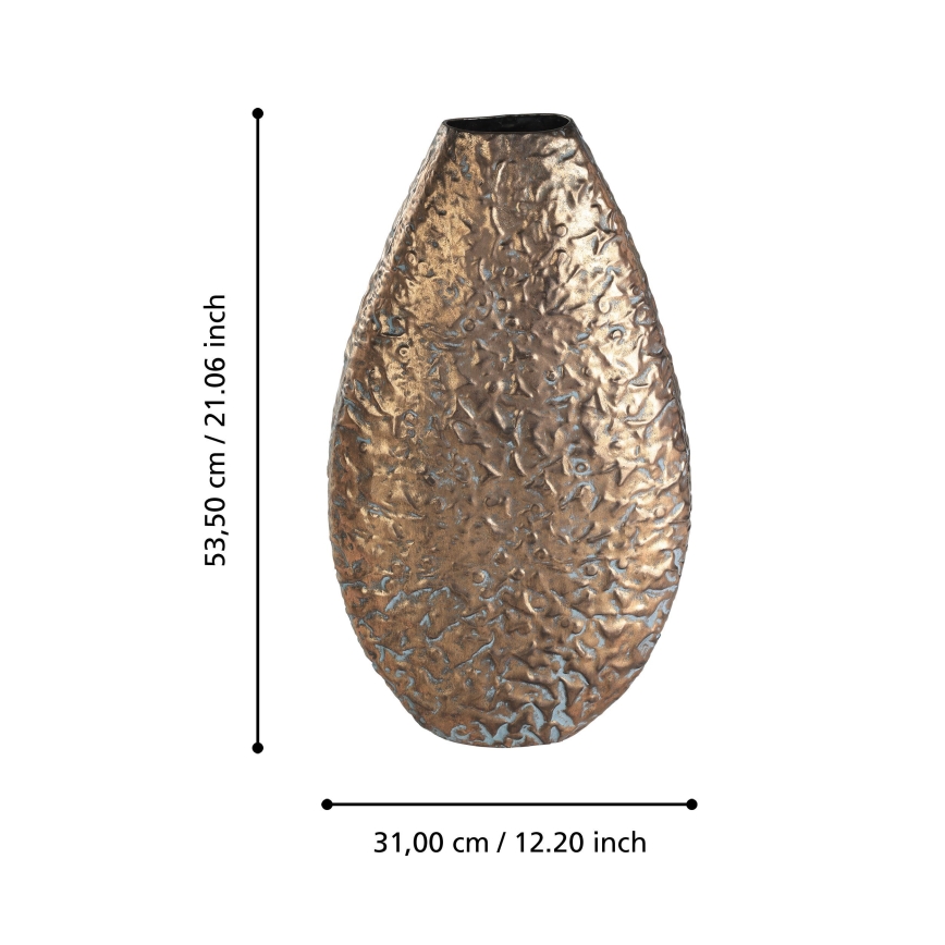 Eglo 421635 - Μεταλλικό βάζο LENGGENG 53,5x31 cm μπρονζέ