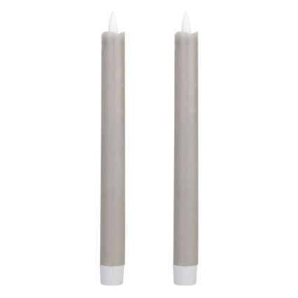 Eglo - ΣΕΤ 2x Κεριά LED LED/1xAAA 24,5 cm γκρι