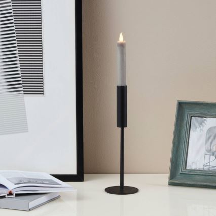 Eglo 422223 - ΣΕΤ 2x LED Κερί ANTANABE LED/1xAAA 15 εκ. γκρι