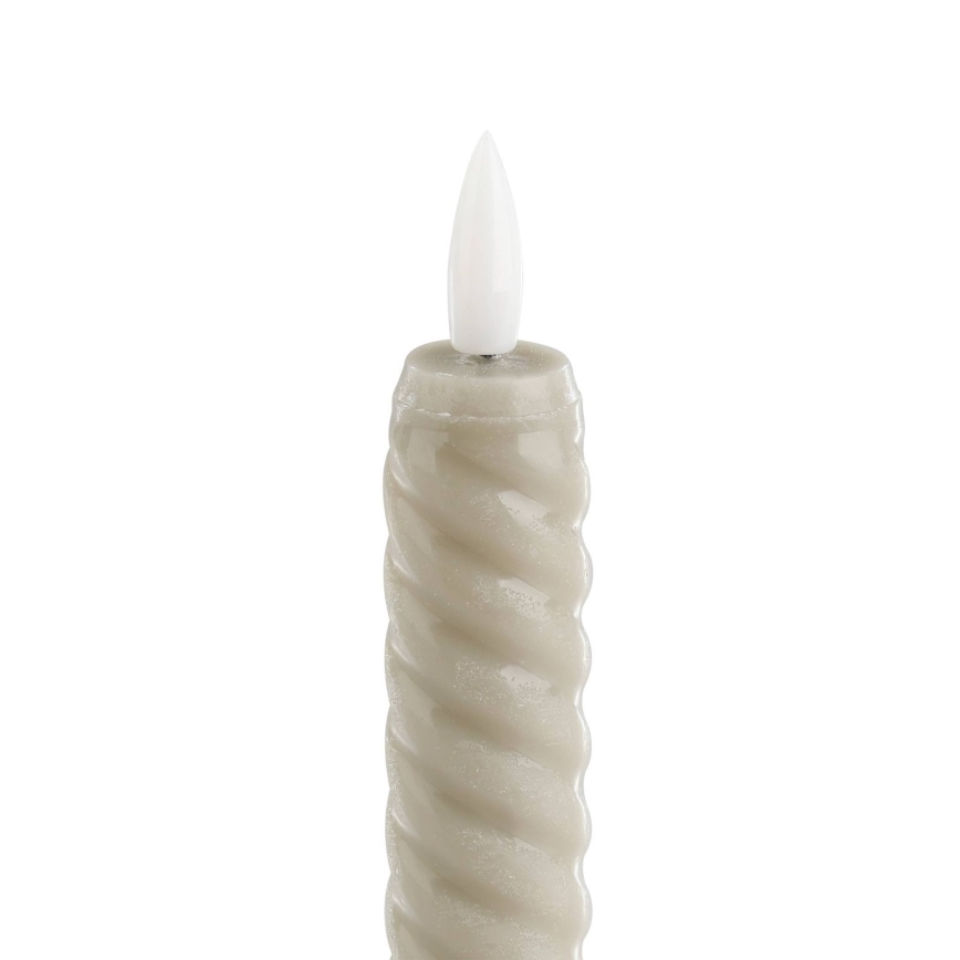 Eglo - ΣΕΤ 2x Κεριά LED LED/1xAAA 15 cm μπεζ