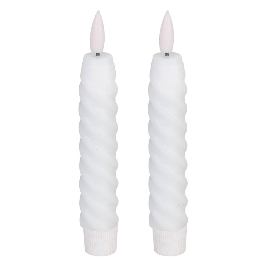 Eglo - ΣΕΤ 2x Κεριά LED LED/1xAAA 15 cm λευκό