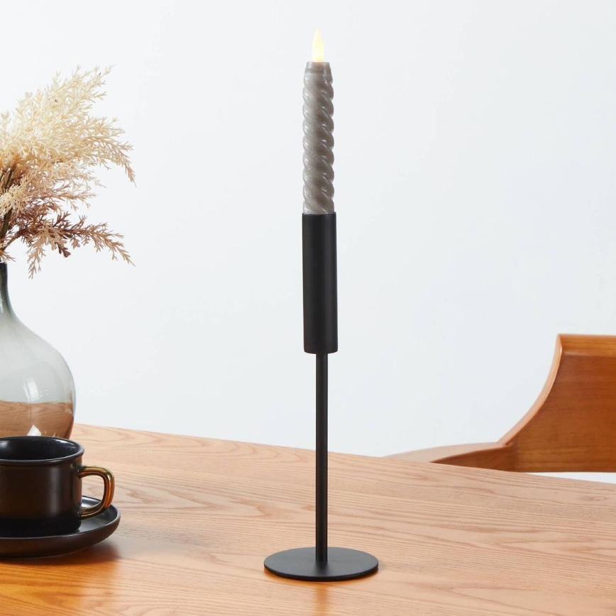 Eglo - ΣΕΤ 2x Κεριά LED LED/1xAAA 15 cm γκρι