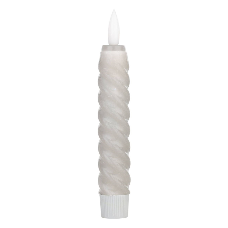 Eglo - ΣΕΤ 2x Κεριά LED LED/1xAAA 15 cm γκρι