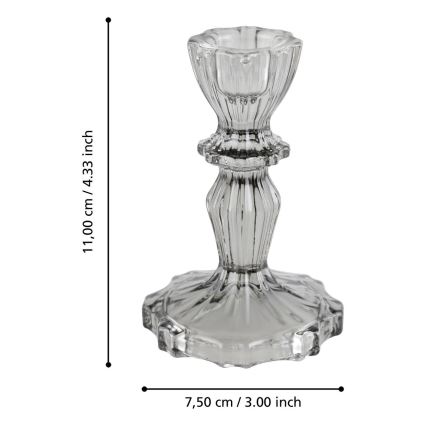 Eglo - Κηροπήγιο 11x7,5 cm γκρι