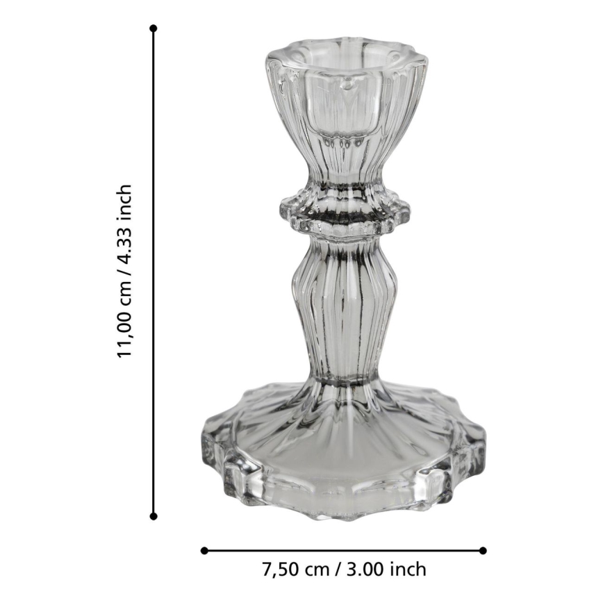 Eglo - Κηροπήγιο 11x7,5 cm γκρι