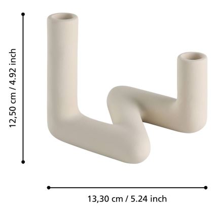 Eglo - Κηροπήγιο 13,3x12,5 εκ. κρεμ