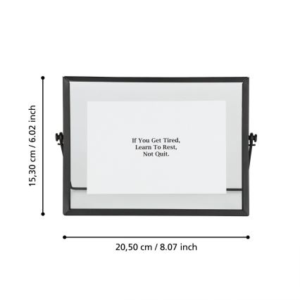 Eglo - Κορνίζα για φωτογραφία 10x15 cm μαύρο