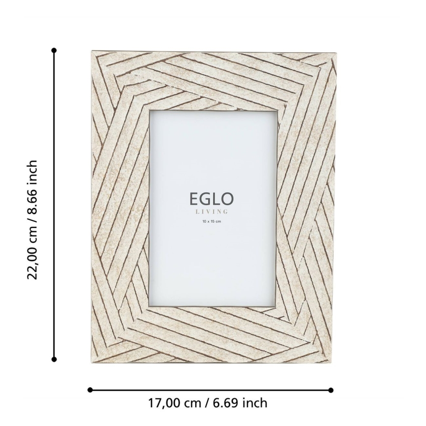 Eglo - Κορνίζα για φωτογραφία 10x15 cm μπεζ