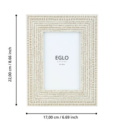 Eglo - Κορνίζα για φωτογραφία 10x15 cm κρεμ