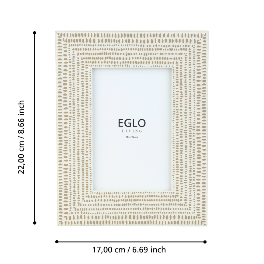 Eglo - Κορνίζα για φωτογραφία 10x15 cm κρεμ