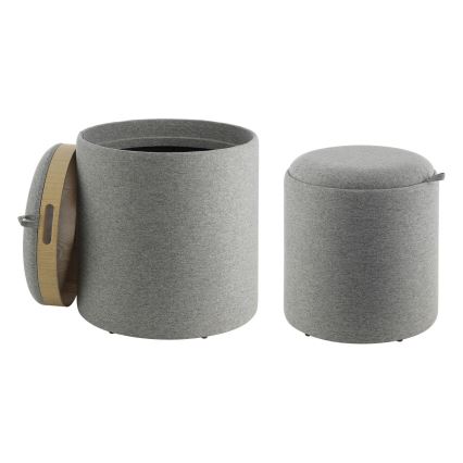 Eglo - ΣΕΤ 2x Σκαμπό διάμετρος 34,5/39 cm γκρι