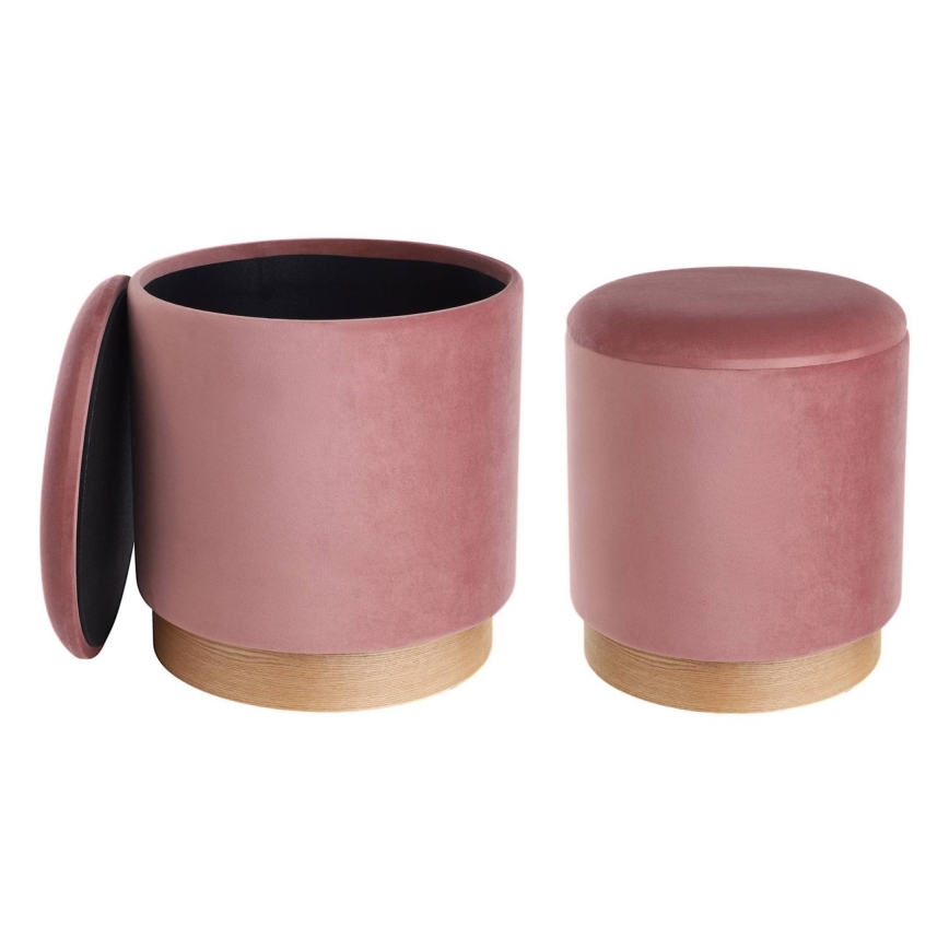 Eglo - ΣΕΤ 2x Σκαμπό διάμετρος 30,5/37 cm ροζ