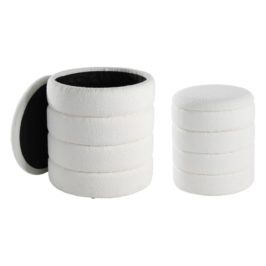 Eglo - ΣΕΤ 2x Σκαμπό διάμετρος 33,5/40 cm λευκό