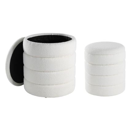 Eglo - ΣΕΤ 2x Σκαμπό διάμετρος 33,5/40 cm λευκό