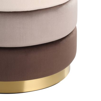 Eglo - Σκαμπό 42,5x50 εκ. καφέ/χρυσό