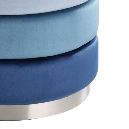 Eglo - Σκαμπό 42,5x50 εκ. μπλε/χρώμιο