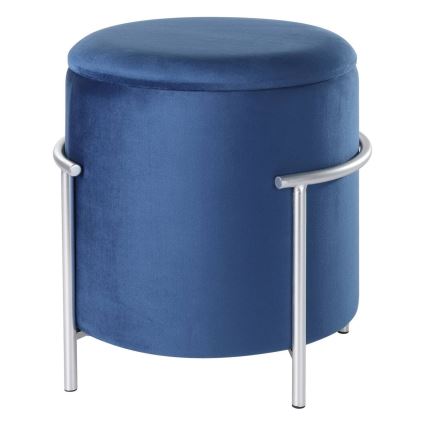 Eglo - Σκαμπό 46x41 cm μπλε/χρώμιο