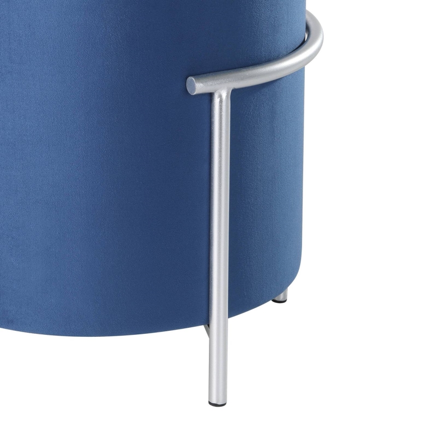 Eglo - Σκαμπό 46x41 cm μπλε/χρώμιο