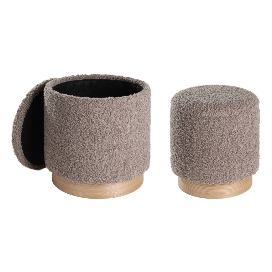 Eglo - ΣΕΤ 2x Σκαμπό διάμετρος 31,5/38,5 cm καφέ