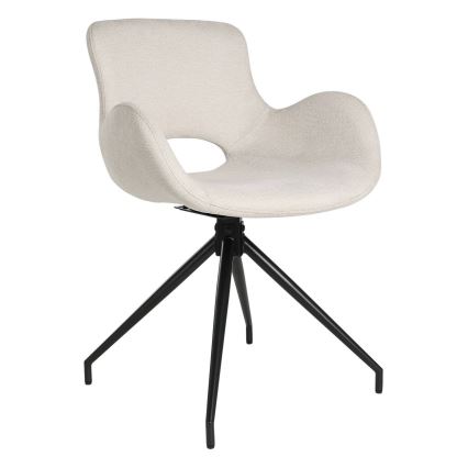 Eglo - Καρέκλα τραπεζαρίας 82x58 cm κρεμ/μαύρο