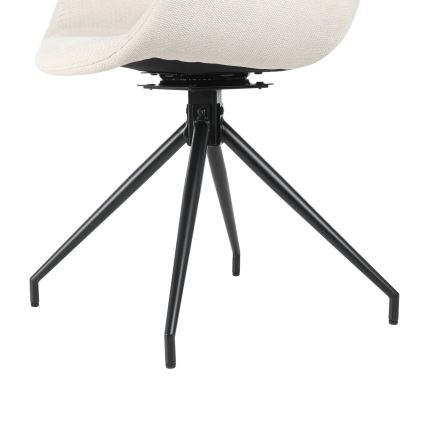 Eglo - Καρέκλα τραπεζαρίας 82x58 cm κρεμ/μαύρο