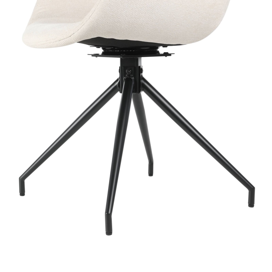 Eglo - Καρέκλα τραπεζαρίας 82x58 cm κρεμ/μαύρο