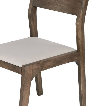 Eglo - Καρέκλα τραπεζαρίας 84x55 cm καφέ/κρεμ